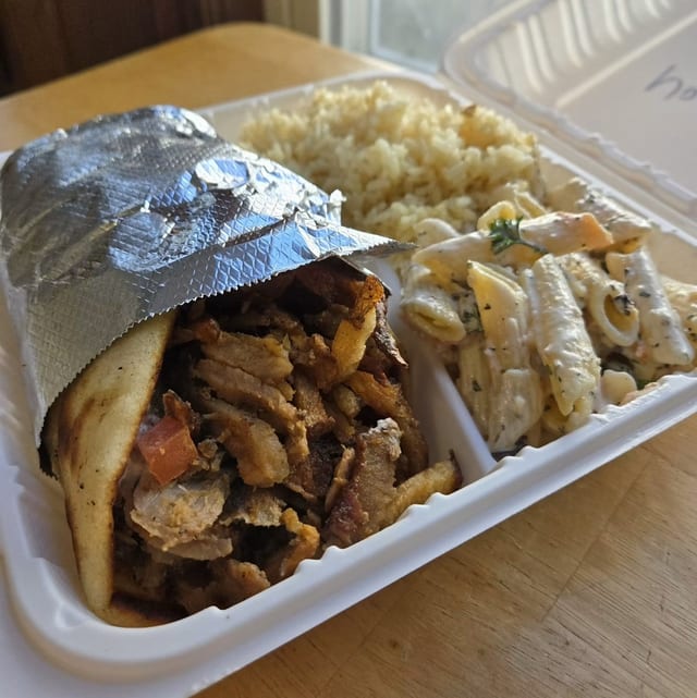 Pork Gyro Dinner Plate.