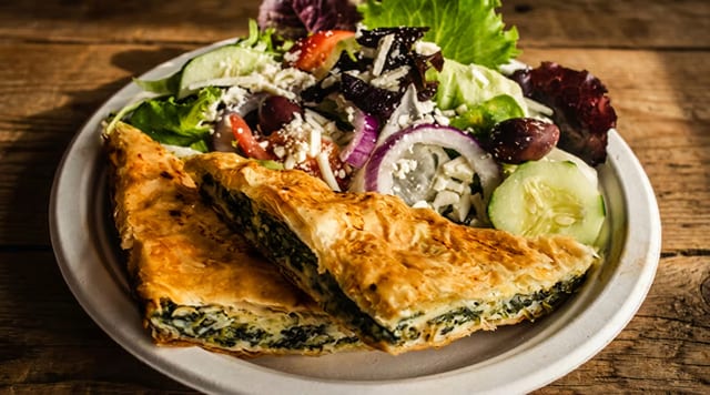 Spinach Pie Dinner.