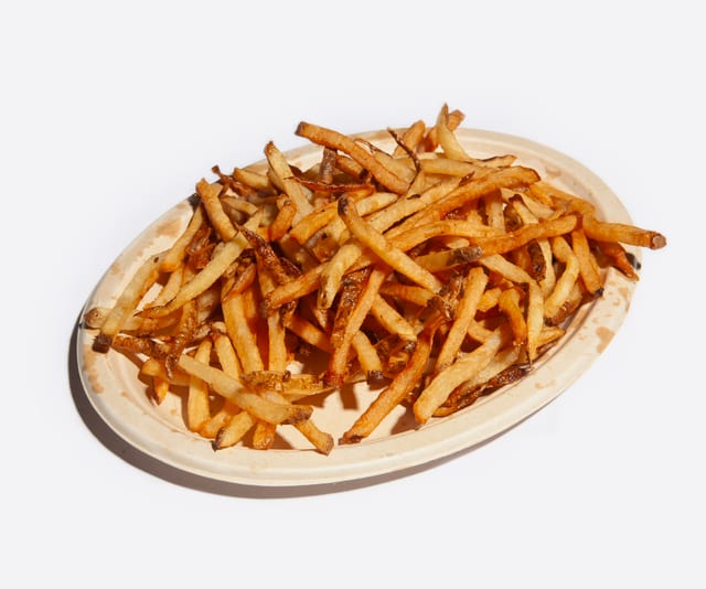 Hand Cut French Fries.