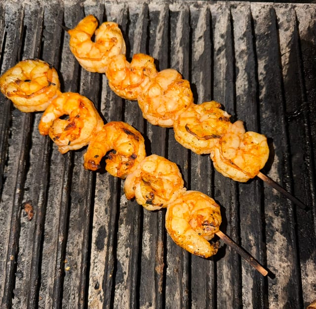 Shrimp Kabob Skewer.