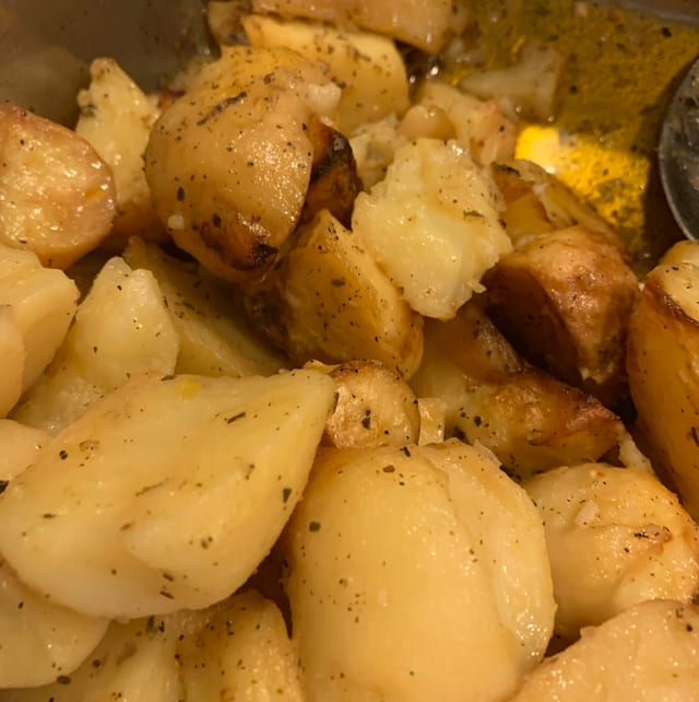 Roasted Lemon Potatoes.