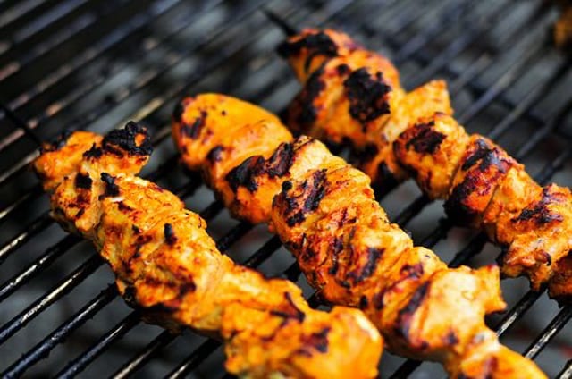 Chicken Kabob Skewer.