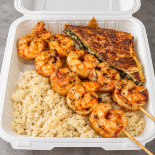 Shrimp Kabob Dinner