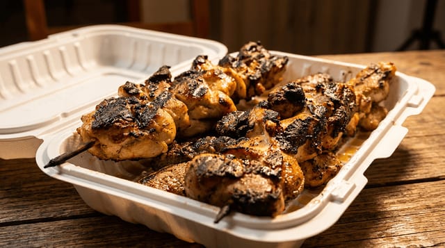 Chicken Kabob Skewer.